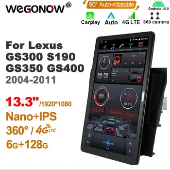 Android10.0 Собствено Автомобилно Радио Автомобил за Lexus GS300 S190 GS350 GS400 GS430 GS450h GS460 GS 300 III 3 350 400 430 450 h 460 Без DVD