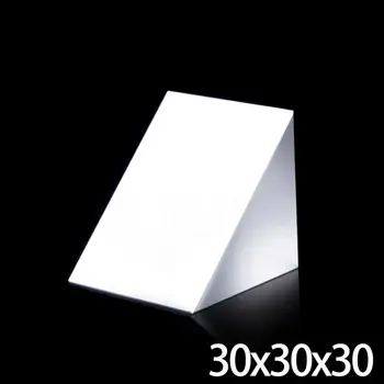 триъгълен плоскостопная призма K9 от оптично стъкло 30x30x30 мм, с отразяващ филм, медицина