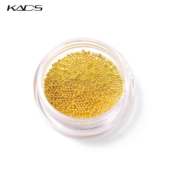 KADS 3D Златната топка Стомана, блестяща декорация за нокти, очарователен и модерен дизайн за режийни за нокти, аксесоари за кръгли маникюр 