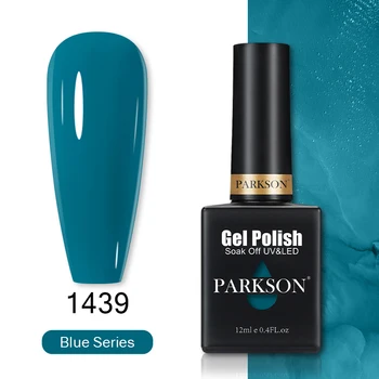Parkson 12 мл гел-лака за нокти Син цвят, лак за нокти с UV-led, полупостоянный гел за маникюр, гел-лак за нокти, Топ основно покритие