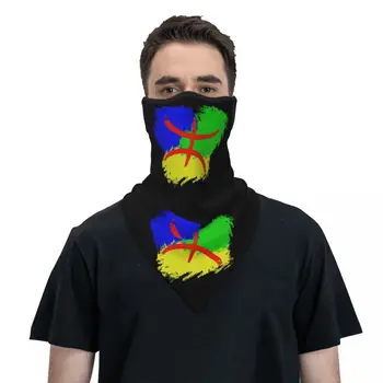 Кърпа с берберским флага Амазигов, гамаши, ветрозащитная маска за лице, шал, мъжки и дамски превръзка на главата, балаклава
