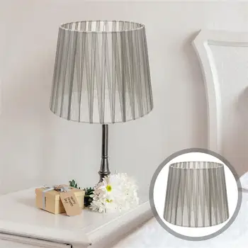 Тавана лампа за спалня с фин мрежесто дизайн, лесен лампа, дишаща барабана лампа, за подмяна на