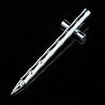 2023 Ново записване, висококачествена метална химикалка химикалка за подпис от бамбук, дръжка за бизнес мъже купя 2 подарък за изпращане
