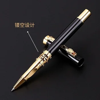 Луксозна висококачествена химикалка писалка 305 цвят черен с отличителни мастило, въртяща се химикалка химикалка, канцеларски материали