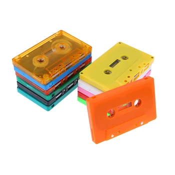 1 бр. цветен празен джоб за Аудио касети Магнитна лента за аудио записи, обвивка за касета, празна касетка със сонда на рула (без касетофон ядро)