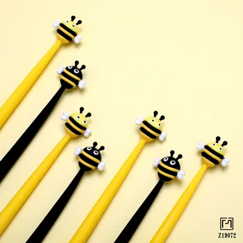 Креативна силикон чудесна неутрална дръжка 0,5 мм жужжащая пчела студентски консумативи канцеларски материали, ученически химикалки за писане сладки дръжки