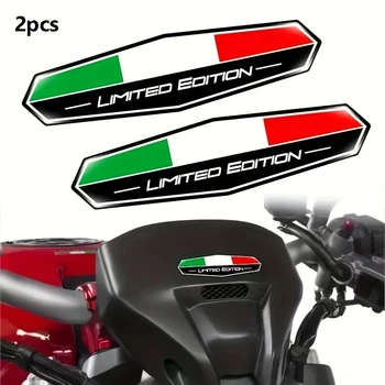 2 ЕЛЕМЕНТА Стикер с Флага на Италия 3D Емблема на Иконата Украси автоаксесоари Италиански за Мотобайка Кола под Наем Камион