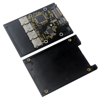 2,5-инчов Карта-адаптер 4 TF-SATA, Домашно Твърд диск SSD, За Групова RAID-карти Micro-SD-SATA