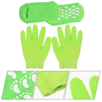 1 комплект Овлажнители ръкавици за сухи ръце, хидратиращи ръкавици за през нощта, меките овлажнители ръкавици, овлажняващи чорапи за момичета