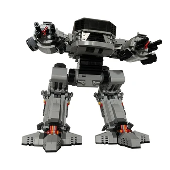 MOC Movie RoboCoped Машини UCS Scale ЕД-209 Робот-Полицай Модел Строителен Блок, Изпълняващ Робот-Механик-Тухли за Детски Играчки