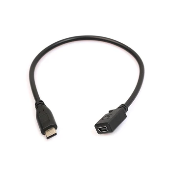 Кабел за зареждане и пренос на данни Type C USB 3.1 от мъжа към жената Mini USB за Nexus 6P