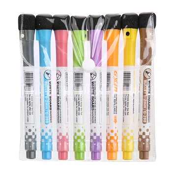 8 Цветни стираемых маркери за рисуване писалка с магнитна етикет, дръжка за дъски, детски писалки за чертане, Клас рисуване, канцеларски материали, ученически пособия