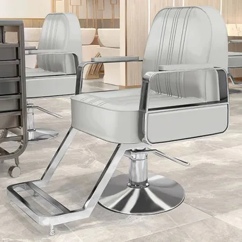 Луксозно Коса стол за интериора с хидравлична струпясване, преносими коса стол за интериора, Модерен фризьорски салон Cadeira Търговски Мебели