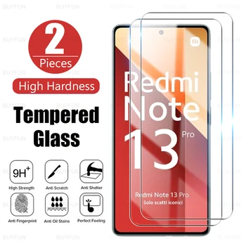 2 елемента от Закалено Стъкло 9H За Xiaomi Redmi Note 13 Pro Протектор на Екрана xiomi redmy readmi note13 13pro 5g и 4g Защитно Фолио