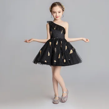 2023 ново детско принцеса рокля за подиум в деня на раждането на малко момиченце, пищни вечерна рокля за момичета, костюми за по пиано