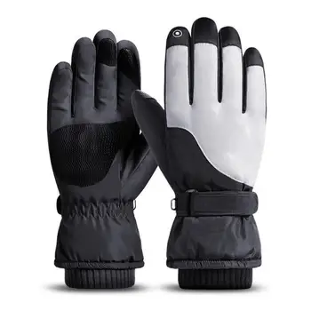 Зимни ръкавици за мъже Дебели топли зимни Непромокаеми ръкавици за моторни шейни Ски и Сноуборд Ветроупорен дамски зимни ски ръкавици