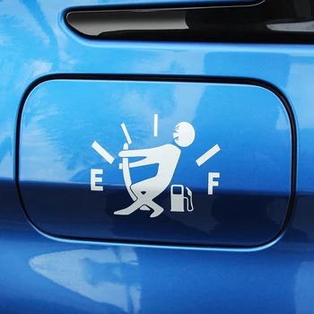 Забавни Автомобилни стикери Стикер с висок разход на газ на Празни етикети с датчик за разхода на гориво Водоустойчиви стикери с Автобаком За стайлинг на автомобили 11 * 9,5 cm