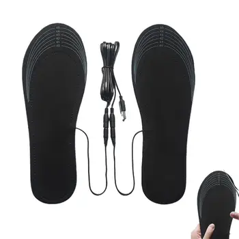 Стелки за обувки EVA USB с топъл басейн, топли през зимата на улицата, акумулаторна стелка с електрически нагревател, топло стелка за рязане, удобен размер