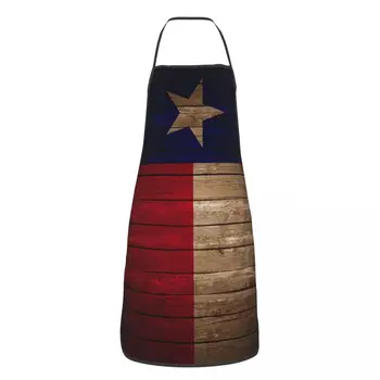 Унисекс Ретро Престилка с флага на Тексас, кухненски готвач, лигавник за готвене и печене, Мъже, жени, Покривката Lone Star-от Западен Тексас a, кухня за рисуване