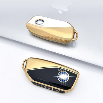 Нов мек калъф за автомобилни ключове от TPU 2023 BMW Energy Ix XM I7 X7 series 7 Smart Remote Key Protect Shell Аксесоари
