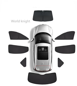 За Audi Q5 2013-2018 Авто сенника на Предното стъкло, Предното Странично Прозорец на сенника Щори за защита от слънцето Зад Слънчеви Аксесоари