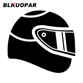 Стикер за автомобил с логото на мотоциклетни шлем BLKUOPAR, Оригиналната Водоустойчив Винил креативна стикер за климатик, Автомобилни аксесоари