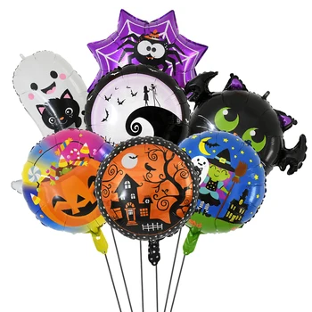 Хелоуин Тиква балони-призраци, Прилеп, Паяк, балони балони, декор за Хелоуин, надуваеми играчки, стоки за парти на Хелоуин, подарък за деца Globos
