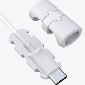 Силиконов протектор кабел, зарядно устройство за мобилен телефон, защита на кабела от перегрызания тел за Android Type-C, защита от навиване на кабели