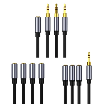 2023 Нов 30-см кабел за слушалки порт и 3.5-3x3, 5 мм Стерео Адаптер, Кабел, кабели