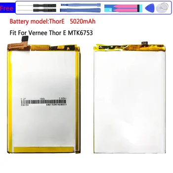 Висок клас Батерия Thor E ThorE 5020mAh за Vernee Thor E ThorE MTK6753 Bateira с Безплатни Инструменти