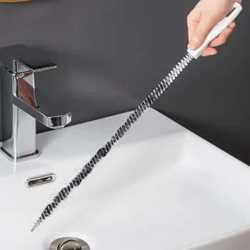 Кухненска мивка За почистване на Куки Очистительные пръчки за премахване на засоров Канализационната Гъвкава дноуглубительная тръбата за почистване на косми в банята Мивка за дноуглубления канализация