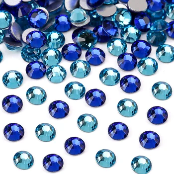Кристали серия QIAO Blue с фиксирана облегалка, кристали и кристални, диамантени обеци, скъпоценни камъни, кристали за нокти, декорации на дрехи, кристални аксесоари
