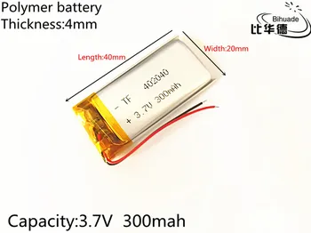 5шт 3,7 В, 300 ма, 402040 PLIB полимерна литиево-йонна батерия за GPS, mp3, mp4, mp5, dvd, bluetooth, модел на мобилен телефон с bluetooth