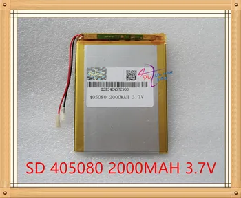 Литровата енергийна батерия от 3.7 На полимерно-литиева батерия 405080 2000 mah мобилен източник на захранване Tablet PC устройство с GPS