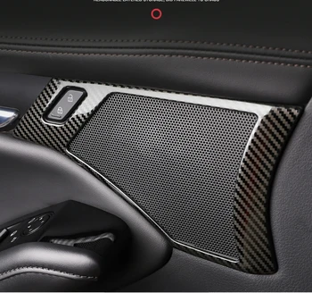 Вратата говорител от неръждаема стомана и въглеродни влакна, Тампон върху капака на високоговорителя Mazda 3 Axela 2019 2020, Аксесоари за интериора