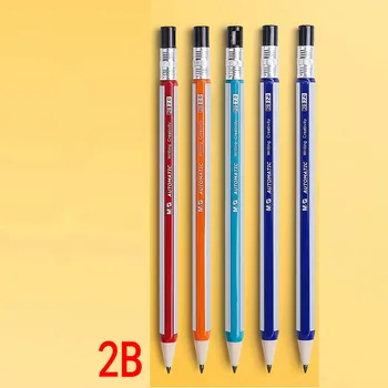Натиснете с дебелото сърцевината 2B, Автоматична замяна на молив, канцеларски материали за начално училище, канцеларски материали за студенти, Подарък инструмент за рисуване на изпита