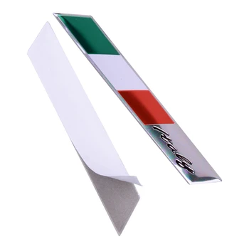 2 елемента 3D алуминиев логото на хартата на Италия Стикер за автомобил, Мотоциклет, Крило на Багажника Емблемата на Иконата украса, Подходящи за Audi, BMW, VW, Alfa Romeo FIAT