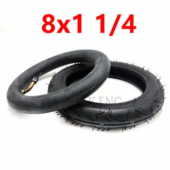 Външна гума с вътрешна тръба 8x1 1/4, надуваема гума, 8 * 1 1/4 за мини електрически скутер. Резервни части за детски автомобили