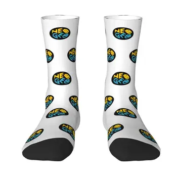 Забавни мъжки чорапи Neogeo Arcade, унисекс, топли удобни чорапи за екипажа с 3D-принтом