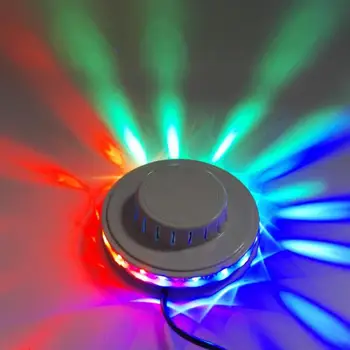 USB RGB Party Light, активируемый звука на Въртяща се диско светлини, led топка, панорамен ефект, стробоскоп, осветление за парти в бар KTV