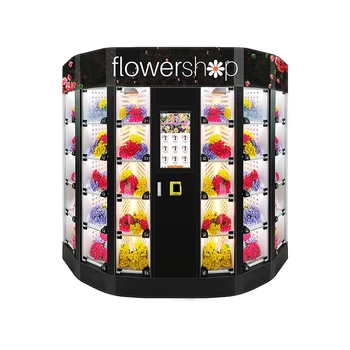 Вендинг машина за продажба на цветя, безпилотен вендинг машина, сканиране на кода на самообслужване, цветен шкаф, настройка на денонощния автомат