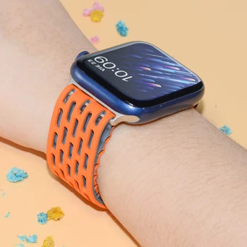 Силиконов ремък за смарт часовник Alpine Loop Ocean Bnad за Apple watch гривна за смарт часа iwatch 6 5 4 3 SE iWatch Ultra 49 мм