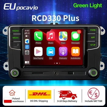 Noname RCD330 Плюс Зелена Светлина Carplay Радиото в автомобила MIB Android Auto Bluetooth Мултиплейър AUX Главното Устройство за Skoda Octavia Fabia