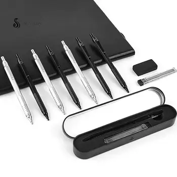 Механичен молив 1бр 0.3/0.5/0.7/2.0 мм с нисък център на тежестта За изготвяне на метал Специален молив За офис Ученически пособия за писане и за бродерия