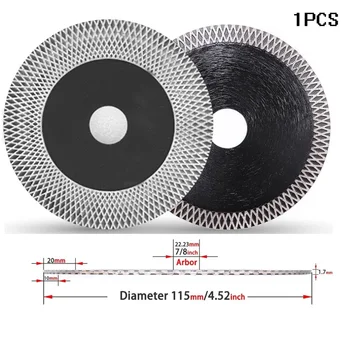115 мм диамантен диск за рязане на керамични плочки, порцелан, мрамор, дискова трион за рязане, шлайфане на камък