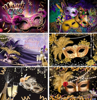 Фонове, за снимки Маскарадная маска за парти по случай рождения ден момичета Декор от Венециански карнавални Фотосесия на Фона на фотографско студио