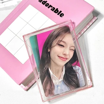 Нов Акрилен Прозрачен Държач Фотокарточки Korean Idol Photo Protection Sleeve Прозрачна рамка за снимка за показване на снимки Малък Държач за карти