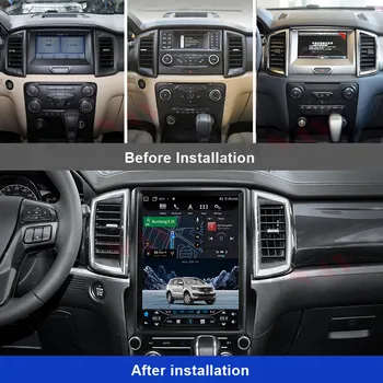 Авто Мултимедиен Плейър с телевизор Android12 Tesla За Ford Ranger/Everest 2015 2016 2017 2018 2019 2020 2021 GPS Navig Главното Устройство