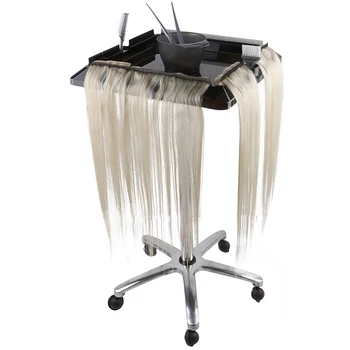 Инструменти за удължаване на косата, Фризьорски салон Подвижни салонные количка от неръждаема стомана за изграждане на върха на косата
