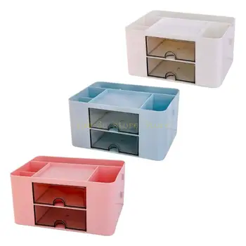 Многофункционална кутия за козметика, кутия за съхранение на работния плот, многослоен кутия за съхранение на масата D0UA